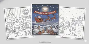  Thumbnail Christmas Coloring Pages
