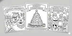 Thumbnail Christmas Tree Coloring Pages