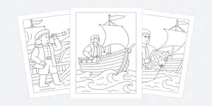 Columbus Day Coloring Pages