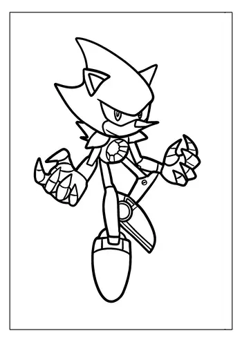 Metal Sonic looking powerful and ready to fight.