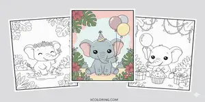 Elephant Coloring Pages