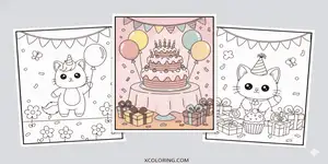 Birthday Coloring Pages