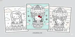 Hello Kitty Coloring Pages