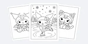 Kuromi Coloring Pages
