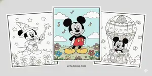  Thumbnail Mickey Mouse Coloring Pages