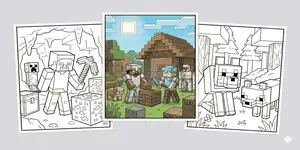  Thumbnail Minecraft Coloring Pages