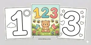  Thumbnail Number Coloring Pages