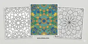  Thumbnail Pattern Coloring Pages