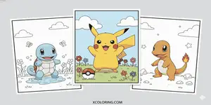 Thumbnail Pokemon Coloring Pages