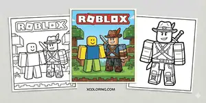 Thumbnail Roblox Coloring Pages 