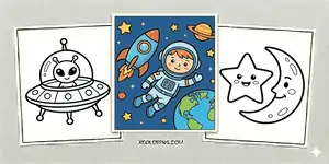  Thumbnail Simple Coloring Pages