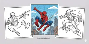Thumbnail Spider Man Coloring Pages