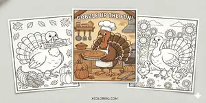 Turkey Coloring Pages